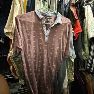 Men's Brown Patterned Shirt